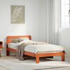 vidaXL Bedframe zonder matras massief grenenhout wasbruin 90x190 cm