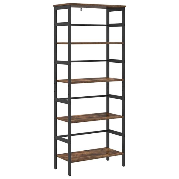 vidaXL Boekenkast Gerookt eiken 60 x 29,5 x 149 cm Bewerkt hout