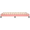 vidaXL Boxspring bed fluweel roze 140x200 cm