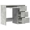 vidaXL Bureau 90x45x76 cm bewerkt hout betongrijs