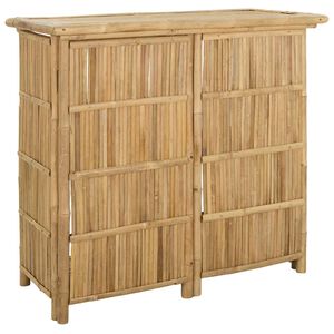 vidaXL Buiten Bartafel Naturel 115 x 55 x 105 cm Bamboe