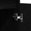 vidaXL Dressoir met lades 100,5x35x76 cm spaanplaat zwart eikenkleurig