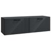 vidaXL Wandbeugel TV-kast Zwart 98 x 31 x 30 cm Bewerkt hout