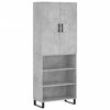 vidaXL Hoge kast 69,5x34x180 cm bewerkt hout betongrijs