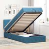 vidaXL Ottoman bed met matras 90x190cm fluweel donkerblauw