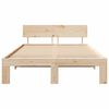 vidaXL Bedframe met hoofdeinde Naturel 120 x 190 cm Massief grenenhout