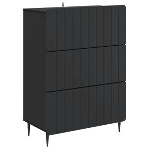 vidaXL Ladenkast Zwart 66 x 34,5 x 92 cm Bewerkt hout