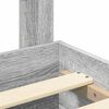vidaXL Bedframe met hoofdeinde Grijs Sonoma 135 x 190 cm Bewerkt hout