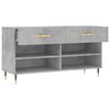 vidaXL Schoenenbank 102x35x55 cm bewerkt hout betongrijs