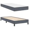 vidaXL Boxspringbed met matras Donkergrijs 100 x 200 cm Stof