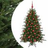 vidaXL Kunstkerstboom met kerstbal 150 cm 150 LED's Warmwit
