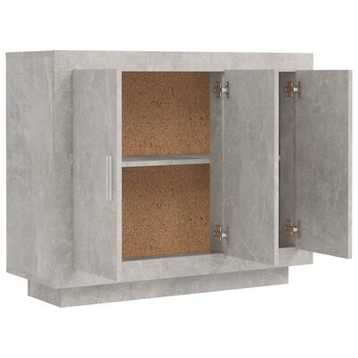 vidaXL Dressoir 92x35x75 cm bewerkt hout betongrijs