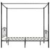 vidaXL Hemelbedframe metaal zwart 200x200 cm