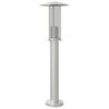 vidaXL Buitenvloerlamp 60 cm roestvrijstaal zilverkleurig