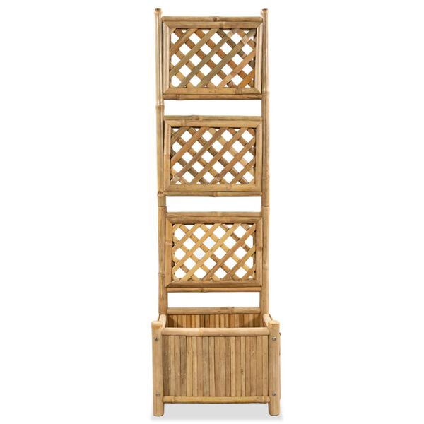 vidaXL Plantenbak verhoogd met rek 40 cm bamboe