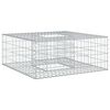 vidaXL Gabion Verhoogd Bed 100 x 100 x 40 cm Gegalvaniseerd staal