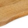 vidaXL Tafelblad met natuurlijke rand 110x40x2,5 cm massief mangohout