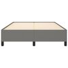 vidaXL Bedframe zonder matras stof donkergrijs 140x200 cm