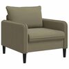vidaXL XL fauteuil Kaki fluweel