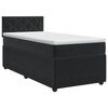 vidaXL Boxspringbed met matras Zwart 80 x 200 cm Fluweel