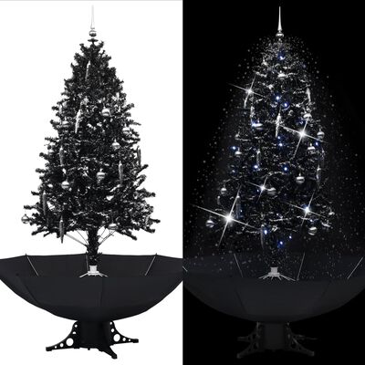 Persona Om te mediteren Paleis vidaXL Kerstboom sneeuwend met paraplubasis 190 cm PVC zwart online kopen |  vidaXL.be