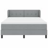vidaXL Boxspringbed met matras Lichtgrijs 140 x 190 cm Stof