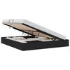 vidaXL Opslag bed met hoofdeinde met opslag Zwart 160 x 200 cm Stof