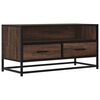vidaXL Tv-meubel 80x34,5x40 cm bewerkt hout metaal bruin eikenkleur