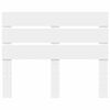 vidaXL Hoofdbord met hoofdeinde Wit 135 cm Bewerkt hout