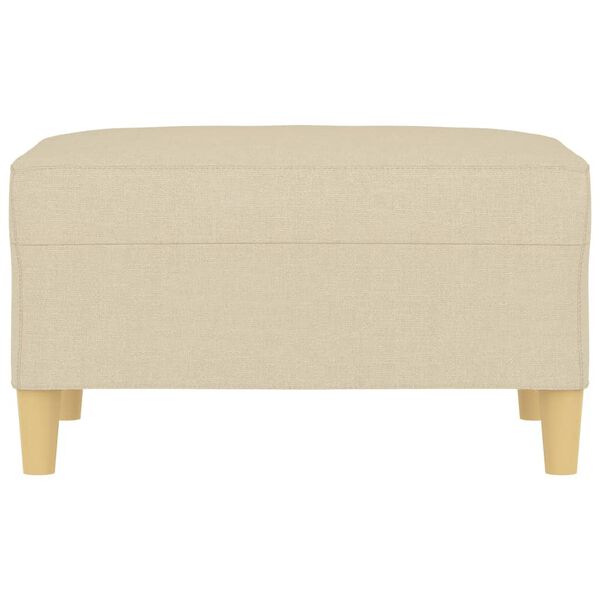 vidaXL Voetenbank 70x55x41 cm stof cr&egrave;mekleurig