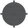 vidaXL Salontafel &Oslash; 62,5x45 cm massief grenenhout grijs