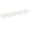 vidaXL Tuinrand 10 pcs 103 x 15 cm metaal Wit