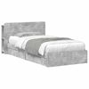 vidaXL Bedframe met opslag Betongrijs 75 x 190 cm Bewerkt hout