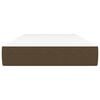 vidaXL Pocketveringmatras 90x200x20 cm stof donkerbruin