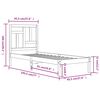 vidaXL Bedframe zonder matras massief grenenhout 90x190 cm