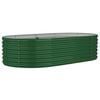 vidaXL Plantenbak 152x80x36 cm gegalvaniseerd staal groen