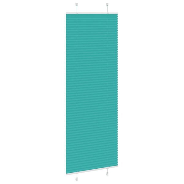 vidaXL Plissé rolgordijn 80x200 cm stofbreedte 79,4 cm petrol groen
