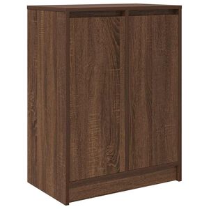 vidaXL Schoenenkast 57x34x76 cm bewerkt hout bruin eikenkleur