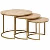 vidaXL Nest Koffietafels 3 st Bruin 60 x 60 x 45 cm