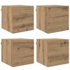 vidaXL Wandgemonteerde TV-kast Artisanaal eiken 30,5 x 30 x 30 cm