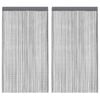 vidaXL Draadgordijnen 2 st Antraciet 100x250 cm