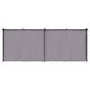 vidaXL Prieel met gordijnen 3x6 m staal antraciet