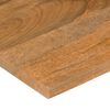 vidaXL Bureaublad met ronding 90x50x2,5 cm massief ruw mangohout