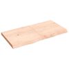 vidaXL Wandschap 120x60x(2-6) cm onbehandeld massief eikenhout
