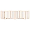 vidaXL Hondenhek met deur opvouwbaar 6 panelen 300 cm populierenhout