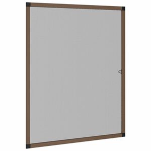 vidaXL Insectenscherm voor ramen Bruin 110 x 130 cm