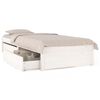 vidaXL Bedframe met lades wit 90x200 cm