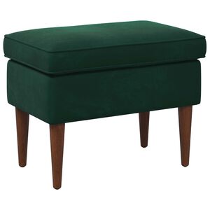 vidaXL Voetenbank Donkergroen 55 x 35 x 41 cm Fluweel