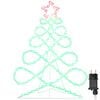 vidaXL Kerstboomvormige lamp met 144 LED Multikleur 78 x 58 cm PVC