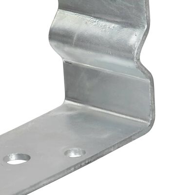 vidaXL Grondankers 6 st 9x6x15 cm gegalvaniseerd staal zilverkleurig